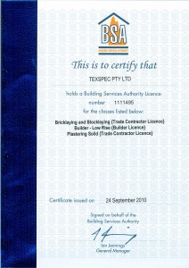 Texspec BSA Licence